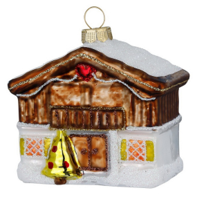 Елочная игрушка "Шале" 7 см