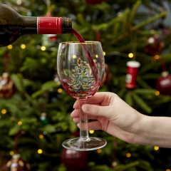 Набор бокалов для вина Christmas Tree 360 мл, 4 шт