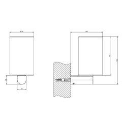 Стаканчик Gessi Rilievo 59507.031, белый/хром