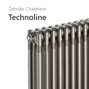 Радиатор Zehnder Сharleston 2180-6, 179х30, 1/2, V001 (V002), с термовентилем, Technoline