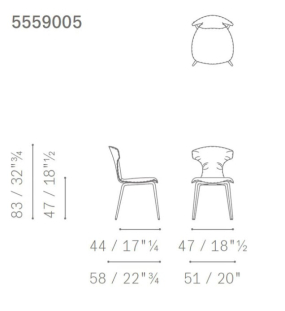 Стул Poltrona Frau Montera Mas