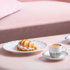 Тарелка салатная Fleur Vert 21 см