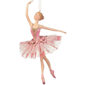 Игрушка на елку "Балерина в розовом" 18 см