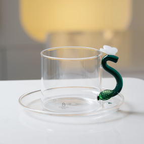 Чашка чайная с блюдцем "Бабочка" Fruits & Flowers 300 мл