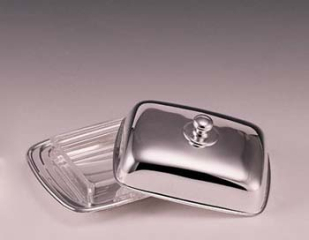 Масленка с крышкой Olri 17,5х12,5 см