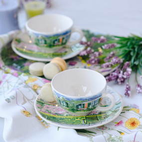 Набор чашек кофейных с блюдцами Paris a giverny 260 мл, 4 предмета