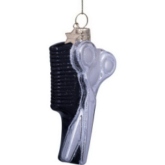 Елочная игрушка "Набор парикмахера" 10,5 см