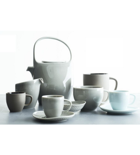 Блюдце для чашки для завтрака Junto Pearl Grey 18 см