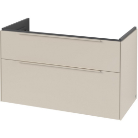 Тумба подвесная под раковину Villeroy & Boch Subway 3.0 97x58x48 C570L2VN, с подсветкой, Cashmere Grey