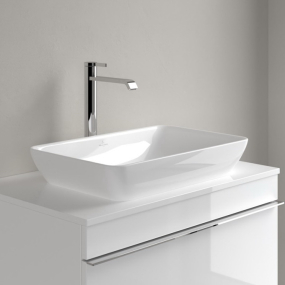 Раковина накладная Villeroy & Boch Venticello 55х36, CeramicPlus, 411355R1