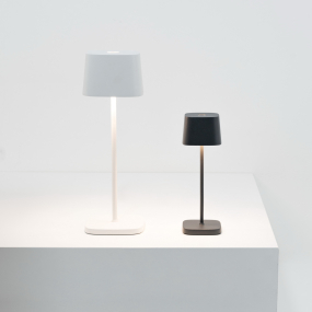 Лампа настольная Zafferano Ofelia Micro 20 см, темно-серая