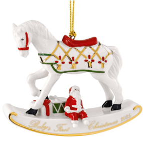 Елочная игрушка "Лошадь-качалка" Christmas Classics 11х9 см