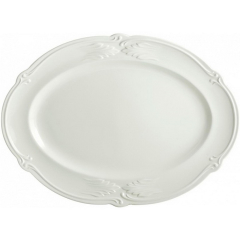 Блюдо овальное Rocaille Blanc 38,6 см