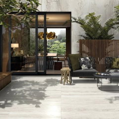 Керамогранит La Faenza Bianco 90х90 N, Travertino Oniciato, 10 мм