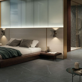 Керамогранит Italon Metropolis 80х160 Naturale, Imperial Black, 9 мм