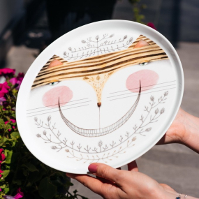 Блюдо для торта на ножке Tea With Alice 28,2х11,7 см