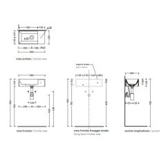 Раковина накладная Flaminia Applight 50х25 AP5025DXTC, Terracotta