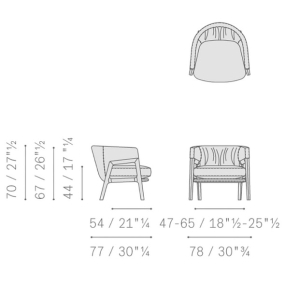 Кресло Poltrona Frau Duo, Carrubbo