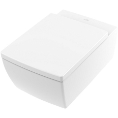Унитаз подвесной Villeroy & Boch Memento 2.0 56х38, CeramicPlus, 4633R0R1, безободковый, с сиденьем