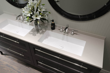 Раковина Holbi Neptune 65 SR 68х33, из Soft Rock, белая матовая, с клапаном