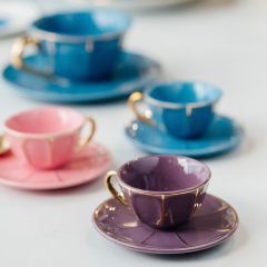 Чашка для эспрессо с блюдцем Vintage 50 мл, лиловая