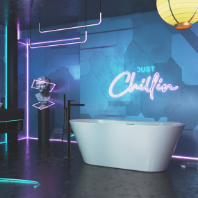 Ванна Excellent Holi 170x76, акриловая, с сифоном, белая