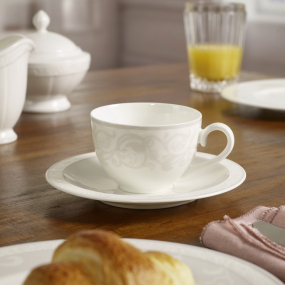 Чашка чайная/кофейная с блюдцем Gray Pearl 200 мл