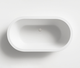 Ванна Holbi Lyra 160x86, из Soft Rock, встраиваемая, белая матовая