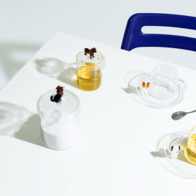 Чашка чайная с блюдцем "Французский бульдог" Dogs 300 мл