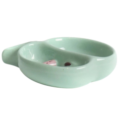 Блюдце декоративное "Яблоко" 12,5х11,5 см, мятное