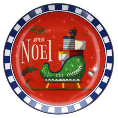 Блюдо для торта Natale Toys 31 см, красное