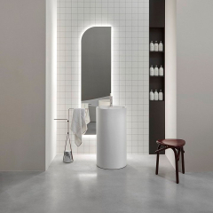 Раковина Antonio Lupi Simplo, 45х45, из Flumood, белый матовый