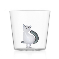 Стакан Tabby Cat 350 мл, белый кот