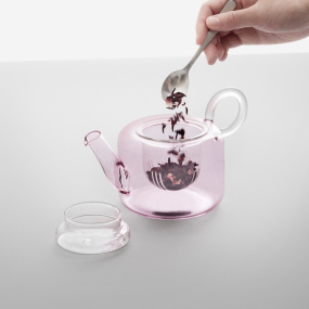 Заварник Piuma 600 мл, розовый