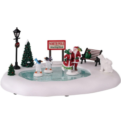 Фигурка "Каток на Северном полюсе" 28,5х20х13,5 см