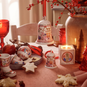 Елочная игрушка Hutschenreuther Christmas feast "Колокольчик" 12 см
