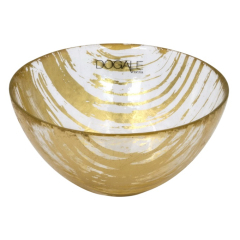 Чаша Leaf Dogale Sole E Luna Foglia Oro 16х7,7 см, цвет золото