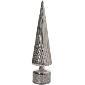 Фигурка с подсветкой "Елка" Christmas Rolling 40 см, цвет серебро