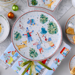 Тарелка салатная Christmas games 22 см