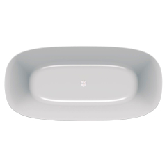 Ванна Kolpa-San Blanche-FS 180X85, из каменной массы Kerrock, белая