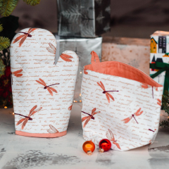 Корзинка для хлеба круглая Textile Libellule 18х16,5 см