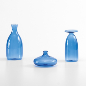 Ваза Un Fiore 13 см, голубая