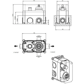 Внутренняя часть Gessi Emporio 38669.031 смесителя