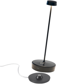 Лампа настольная Zafferano Swap 29 см, черная