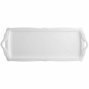 Блюдо сервировочное прямоугольное Rocaille Blanc 36х15 см