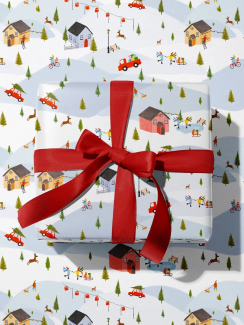 Упаковка бумажная новогодняя