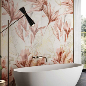 Керамогранит Rondine Canova 120х280, Calacatta Gold Dec Bouquet, 6 мм