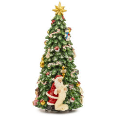 Фигурка музыкальная "Елка и Санта" 30 см