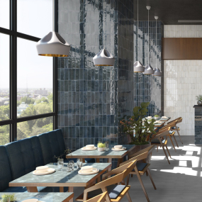 Плитка керамическая Equipe Hanoi 6,5х20, Blue Night, 8 мм