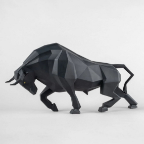 Статуэтка "Бык оригами" 24х50х16 см